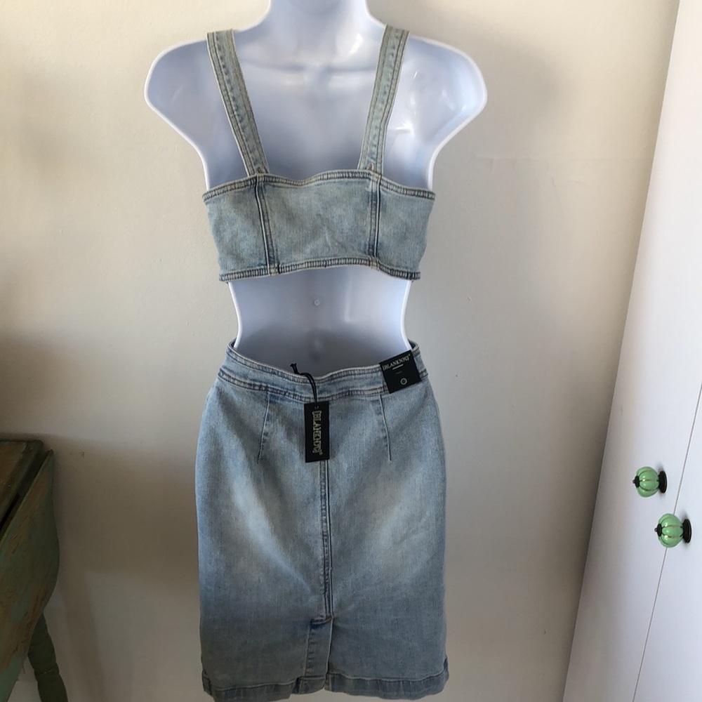Blank NYC Wake Up Call Button Down Cutout Denim Dress Sz‎ XS - NWT - Picture 4 of 13